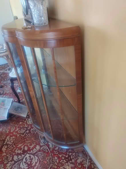 Photo of free Glass cabinet (Coates) #3