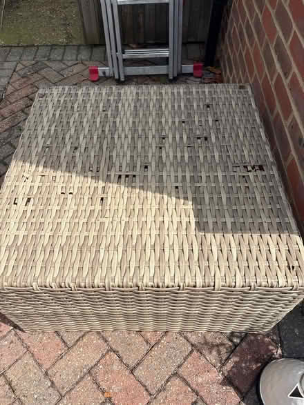 Photo of free Garden table with glass top (Polegate) #1