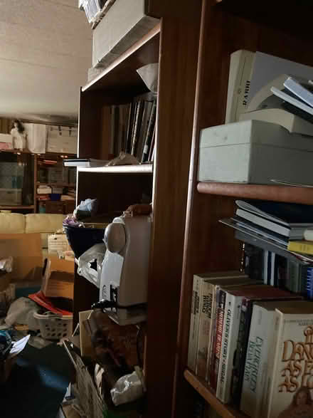 Photo of free Large solid wood bookcases good cnd (Auto Mall Pkwy Fremont Ca.) #1