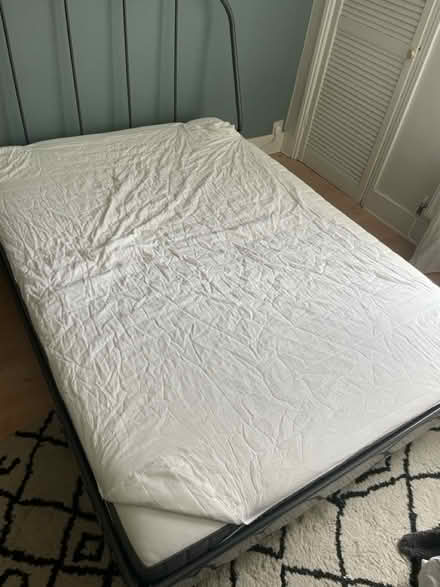 Photo of free IKEA Neiden double bed & mattress (NW10) #3