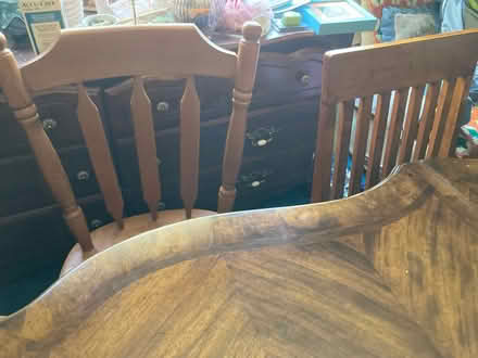 Photo of free Gorgeous dining rm table + 4 chairs (Auto Mall Pkwy Fremont Ca.) #3