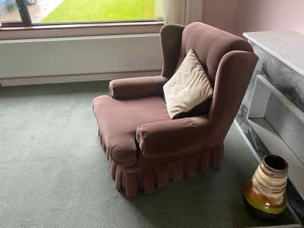 Photo of free Sofa and armchair old but good (Greystones) #4