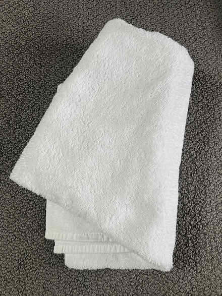 Photo of free oversized white cotton bath towel (Walden - North Porter Square) #1