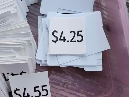 Photo of free Laminated Price Cards (Ambler) #3