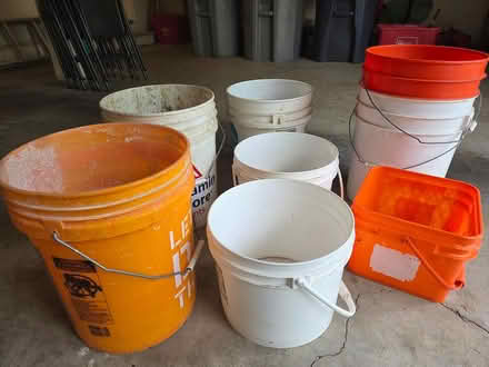 Photo of free Empty used buckets (Bull Mountain, Tigard) #1