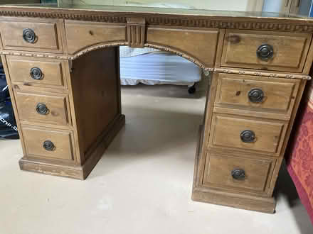 Photo of free Vintage wooden desk (Bridgehampton, New York) #1