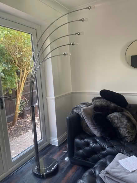Photo of free Floor standing lamp without shades on a black marble base (Bedlars Green CM22) #2