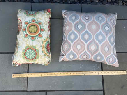 Photo of free 2 throw pillows (Downtown Sunnyvale) #1
