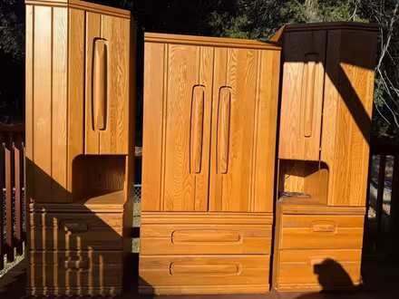 Photo of free Wood decor entertainment pieces (Cristline Dart Canyon Storage) #2