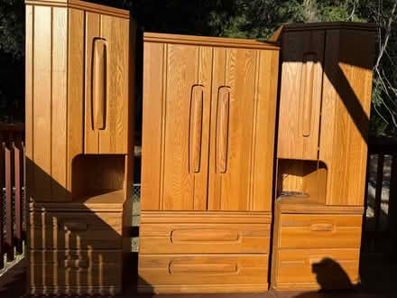 Photo of free Wood decor entertainment pieces (Cristline Dart Canyon Storage) #2