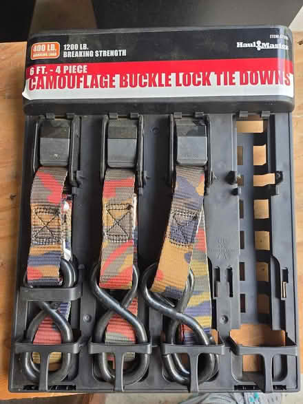 Photo of free Three 6 Ft buckle lock tie downs (Bull Mountain, Tigard) #1