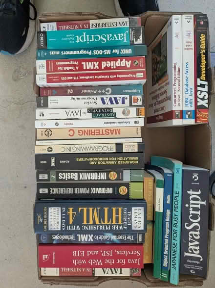 Photo of free Books, mostly computer related (Belmont near 101 & Ralston) #1