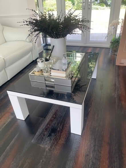 Photo of free Black and white mirrored coffee table (Bedlars Green CM22) #2