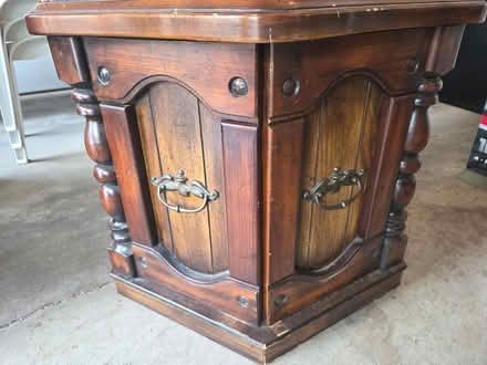 Photo of free Wooden side table (Bull Mountain, Tigard) #2