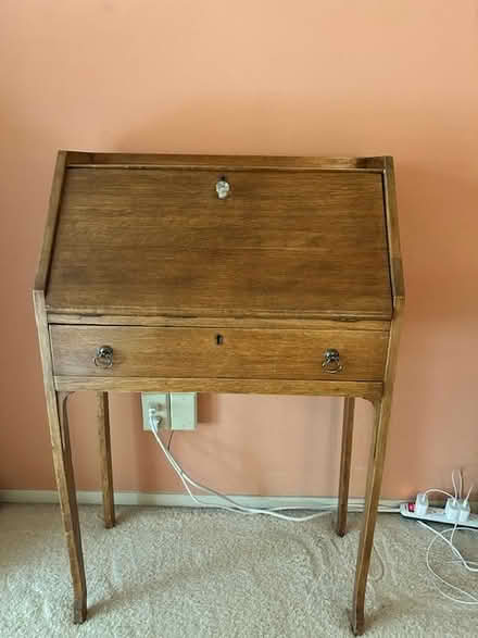 Photo of free vintage oak drop-leaf desk (San Ramon, near Market Place) #1