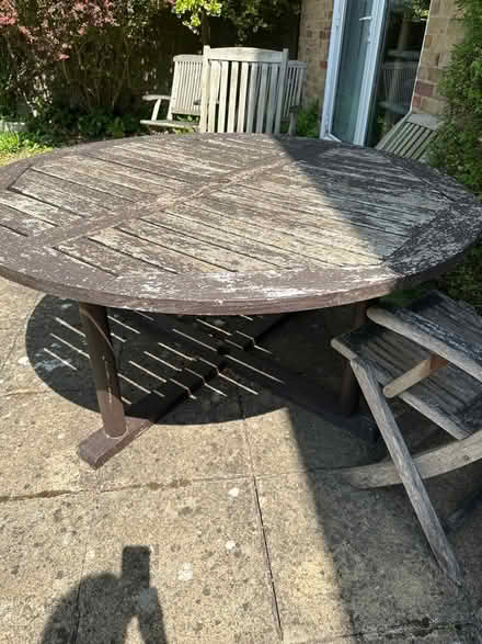 Photo of free Garden table and 6 chairs (Great Shelford CB22) #1