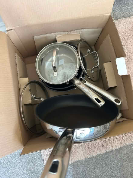 Photo of free Pots and pan with lids (Portchester PO16) #1