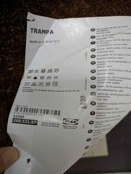 Photo of free IKEA TRAMPA door mat 60x90cm (Canonbury N1) #2
