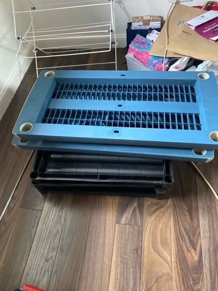 Photo of free Small chest of drawers,3 small storage shelves and car mats (East Mains G74) #2