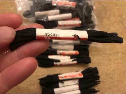 Photo of free Small Black Shoe Laces 45cm long (Cheshunt En8) #2