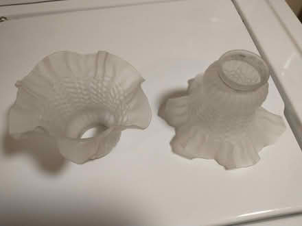 Photo of free Glass lamp shade for ceiling fan (Meriden off Curtis st) #1