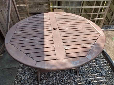 Photo of free Fold-down Garden table (Wellesbourne, CV35) #3