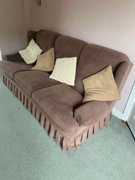 Photo of free Sofa and armchair old but good (Greystones) #2