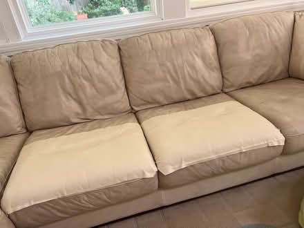 Photo of free Leather couch (3 piece sectional) (East Cobb) #1
