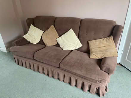 Photo of free Sofa and armchair old but good (Greystones) #1
