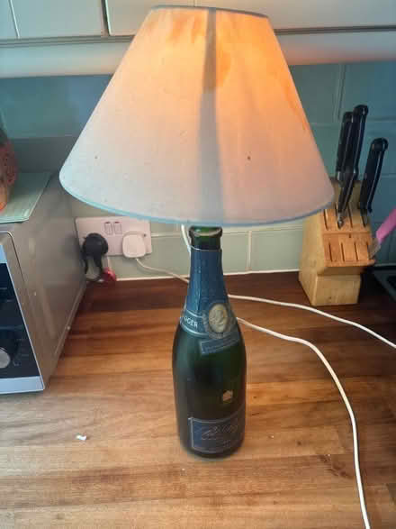 Photo of free Champagne/wine bottle lamp (Summertown OX2) #4