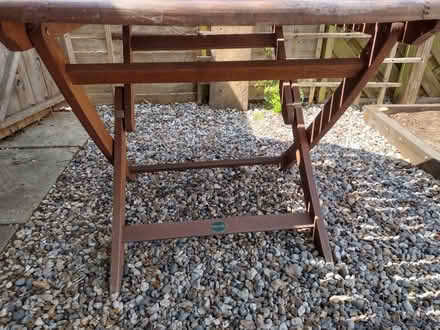Photo of free Fold-down Garden table (Wellesbourne, CV35) #2