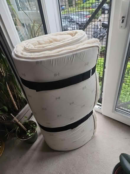Photo of free Sheep skin mattress topper, Single (SE16 3JD) #3