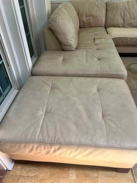 Photo of free Leather couch (3 piece sectional) (East Cobb) #3