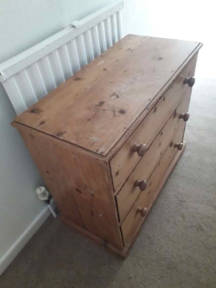 Photo of free Old pine chest of drawers (Petersfield Ward CB1) #1