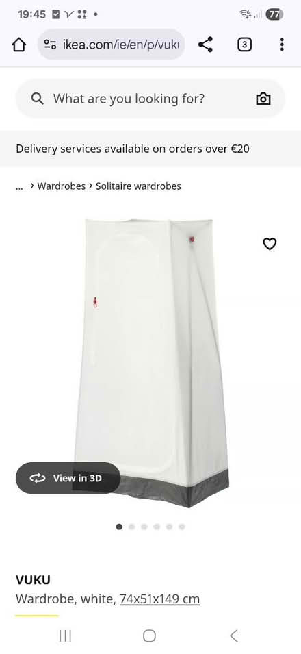 Photo of free 2 x Vuku wardrobes (Crumlin) #1