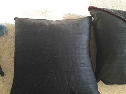 Photo of free Black silk, embellished cushions x 2 (Cox Green SL6) #4