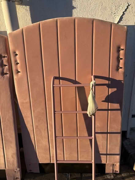 Photo of free Small pink velvet bunk bedd (Athlone) #1