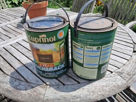 Photo of free Cuprinol fence and shed paint. (Wallington PO16) #1