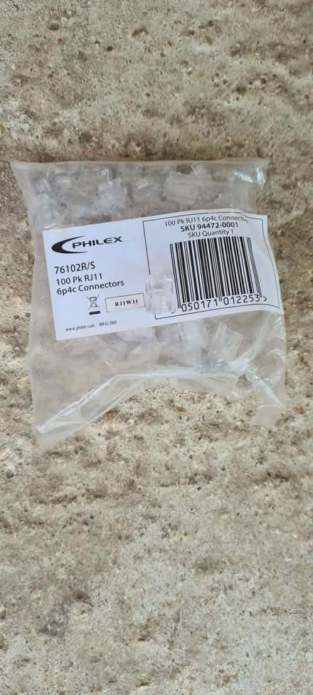 Photo of free Bag of RJ11 telecom IT connectors (Binfield Heath RG9) #1