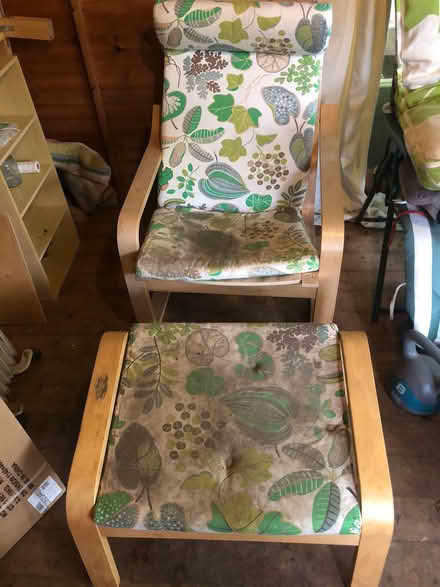 Photo of free 2 ikea chairs and 1 footstool (Aigburth Liverpool) #3
