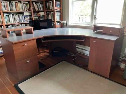 Photo of free Large Corner Computer Desk (Fernwood) #2