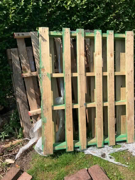 Photo of free 3x wooden pallets (Brentry BS10) #1