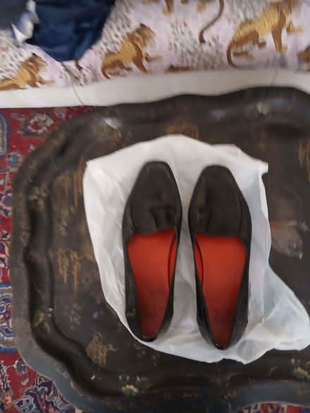 Photo of free Women's black patent leather Clark's shoes size 7 (Earlsfield SW18) #1