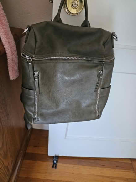 Photo of free Green leather backpack purse (South San Francisco) #1