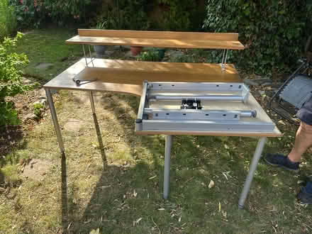 Photo of free Ikea desk with extension , slight water damage (Bushey Village WD23) #2