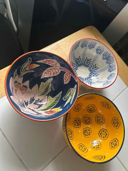 Photo of free 3 ceramic soup/cereal bowls (10011 (17th & 9th)) #1