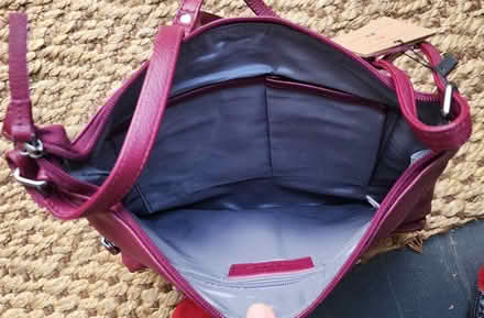 Photo of free Red leather purse (Maple Leaf) #3
