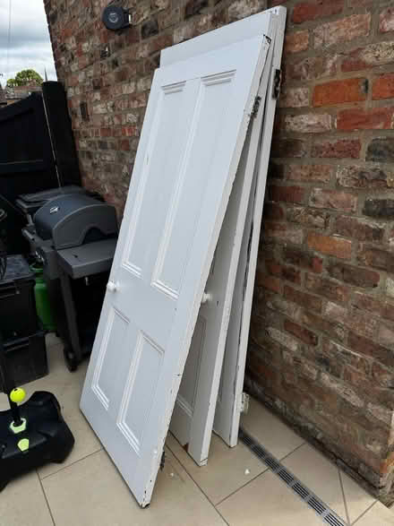 Photo of free 3 solid wooden doors, with fittings (York YO30) #1