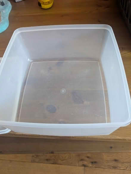 Photo of free 2 large plastic storage containers (Neasden NW10) #1