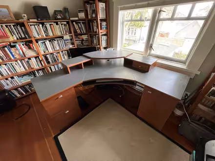 Photo of free Large Corner Computer Desk (Fernwood) #1